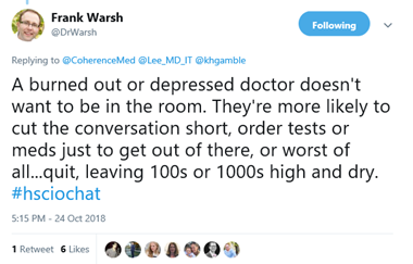 How Does Burnout Effect Healthcare Tweet