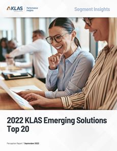 Why KLAS Is Doing an Emerging Solutions Top 20 Report
