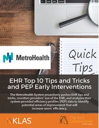 EHR Top 10 Tips and Tricks and PEP Early Interventions
