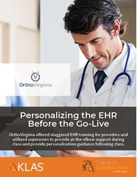 Personalizing the EHR before the Go-Live
