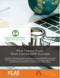 First Comes Trust, Then Comes EHR Success
