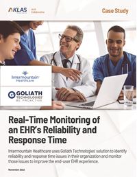 Real-Time Monitoring of an EHR's Reliability and Response Time