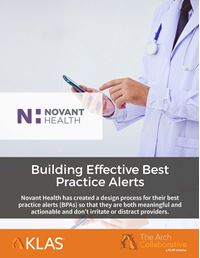 Building Effective Best Practice Alerts