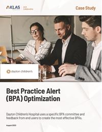 Best Practice Alert (BPA) Optimization
