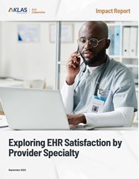 Exploring EHR Satisfaction by Provider Specialty