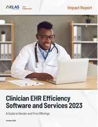 Clinician EHR Efficiency Software and Services 2023