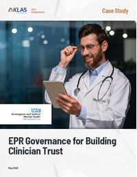 EPR Governance for Building Clinician Trust