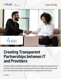 Creating Transparent Partnerships between IT and Providers