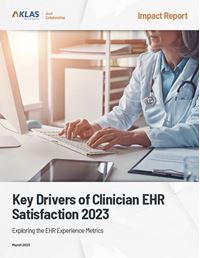 Key Drivers of Clinician EHR Satisfaction 2023