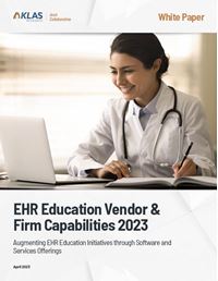 EHR Education Vendor & Firm Capabilities 2023