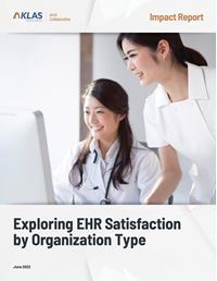 Exploring EHR Satisfaction by Organization Type 2022