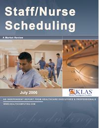 Staff and Nurse Scheduling, Market Review 2006
