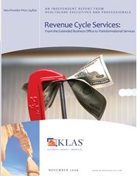 Revenue Cycle Services 2009