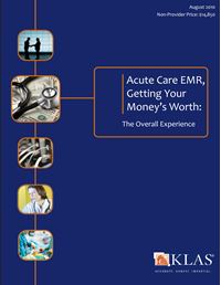 Acute Care EMR, Getting Your Money’s Worth