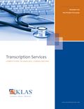 Transcription Services 2010: Competition, Technology, Consolidation
