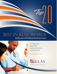 2010 Best in KLAS Awards - Software and Professional Services
