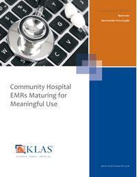 Community Hospital EMRs Maturing for Meaningful Use