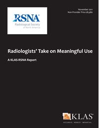 Radiologists’ Take on Meaningful Use