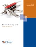 Microsoft Amalga 2012: The Price of Flexibility