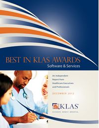 2012 Best in KLAS Awards - Software and Professional Services