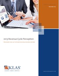 2013 Revenue Cycle Management Perception