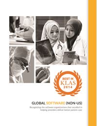 2014 Best in KLAS Awards—Global Software (Non-US)