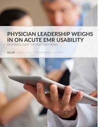 Physician Leadership Weighs in on Acute EMR Usability