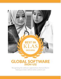 2015/2016 Best in KLAS Awards—Global Software (Non-US)