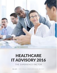 Healthcare IT Advisory Services 2016