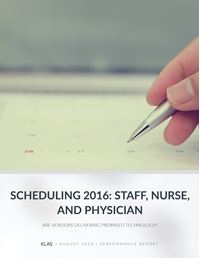 Scheduling 2016 - Staff, Nurse, and Physician