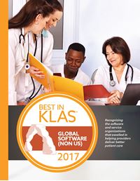 2017 Best in KLAS Awards—Global Software (Non-US)