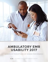 Ambulatory EMR Usability 2017