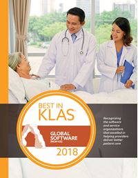 2018 Best in KLAS Awards - Global Software (Non-US)