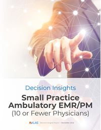 Small Practice Ambulatory EMR/PM (10 or Fewer Physicians) 2018