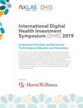 International Digital Health Investment Symposium (DHIS) 2019: Investment Priorities and Barriers to Technological Adoption and Innovation