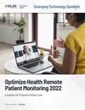 Optimize Health Remote Patient Monitoring: Emerging Technology Spotlight 2022 Report Cover Image