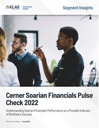 Cerner Soarian Financials Pulse Check 2022