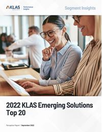 2022 KLAS Emerging Solutions Top 20