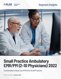 Small Practice Ambulatory EMR/PM (2–10 Physicians) 2022