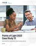 Points of Light 2023 Case Study 13: Automating Prior Authorization Determinations with AI) Report Cover Image