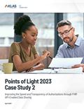 Points of Light 2023 Case Study 2: Improving the Speed and Transparency of Authorizations through FHIR API–Enabled Data Sharing) Report Cover Image