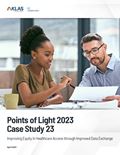 Points of Light 2023 Case Study 23: Improving Equity in Healthcare Access through Improved Data Exchange) Report Cover Image