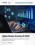 Alpha Nodus Gravity AI: Emerging Solutions Spotlight 2023 Report Cover Image