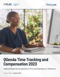 QGenda Time Tracking and Compensation: First Look 2023 Report Cover Image
