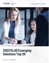 2023 KLAS Emerging Solutions Top 20