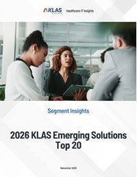 2026 KLAS Emerging Solutions Top 20