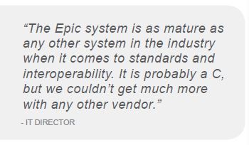 the epic system is as mature as any other in the industry