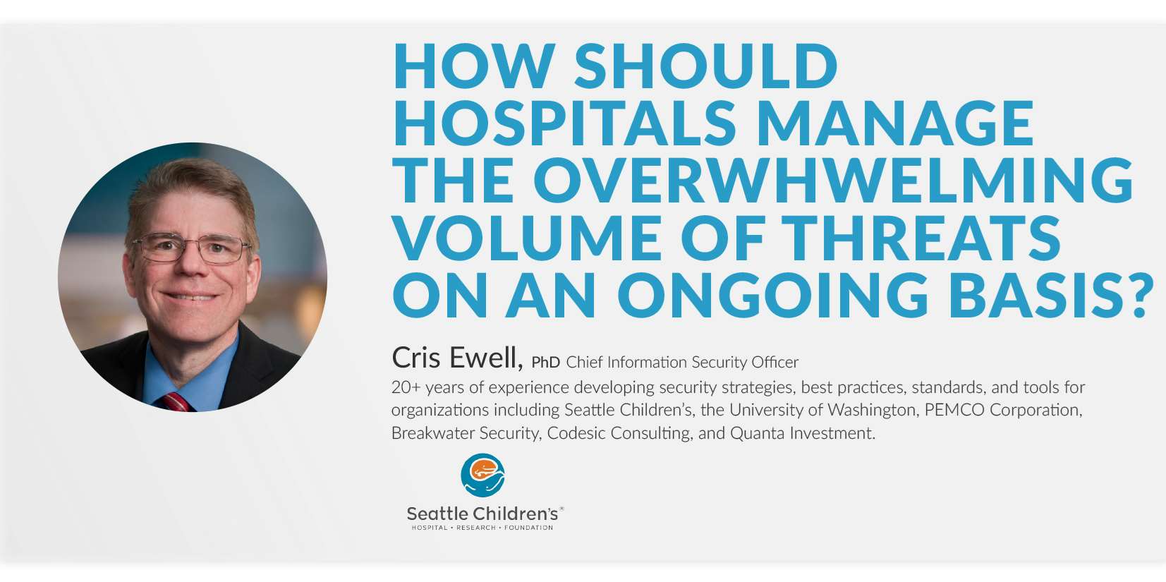 how should hospitals manage the overwelming volume of threats on an ongoing basis