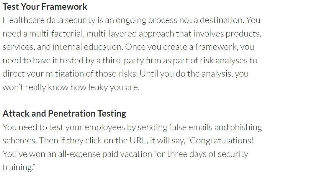 test your framework