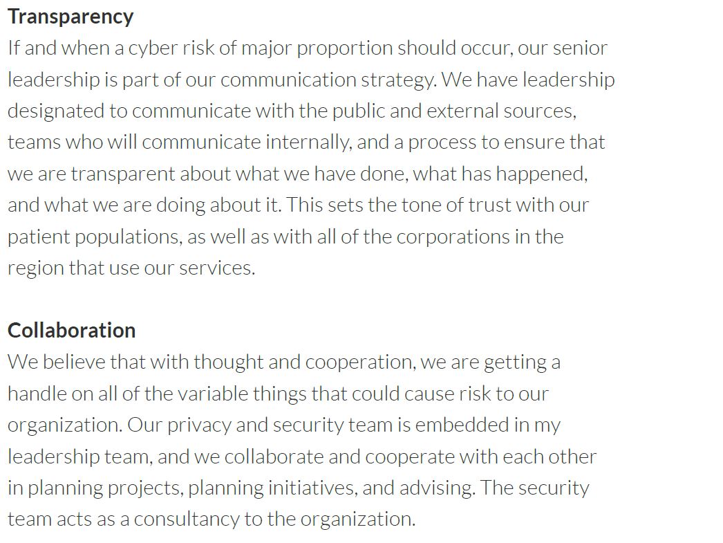 transparency and collaboration